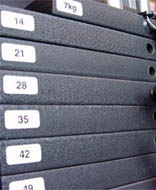 stack of weights